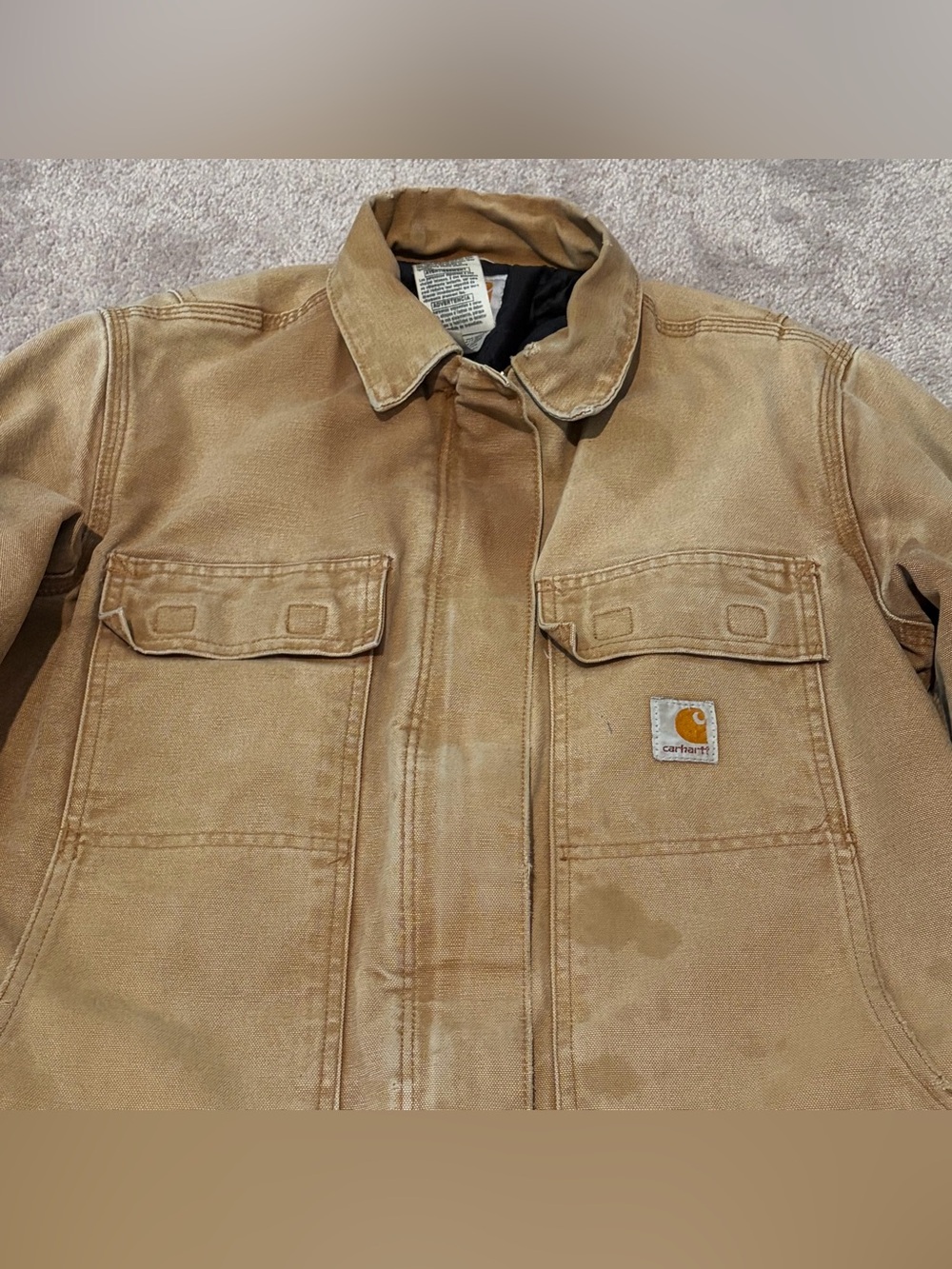 Carhartt Arctic Jacket Brown Quilt Lined Women’s Size Small Regular WC026 BRN - Picture 4 of 15